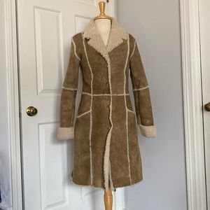 SUNDANCE CATALOG REAL FUR SHEARLING COAT SIZE 4/6 SMALL